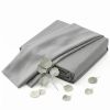 Premium Silky Soft 100% Tencel Lyocell Derived from Eucalyptus 4-Piece Sheet Set, Oeko-TEX Certified, King - Gray