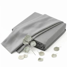 Premium Silky Soft 100% Tencel Lyocell Derived from Eucalyptus 4-Piece Sheet Set, Oeko-TEX Certified, King - Gray
