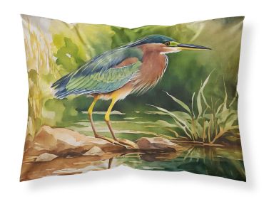 Green Heron Standard Pillowcase Lightweight Super Soft Easy Care Decorative Artwork Pillowcase, Standard