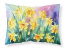 Daffodils in Watercolor Standard Pillowcase Lightweight Super Soft Easy Care Decorative Artwork Pillowcase, Standard