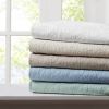 Oversized Quilted Throw Blue 60x70"