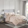 7 Piece Tufted Comforter Set Blush Full