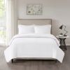 3 Piece Reversible Quilt Set White Full/Queen