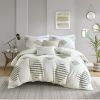 King/Cal King 3 Piece Cotton Blend Chenille Duvet Cover Set