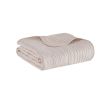Oversized Quilted Throw with Scalloped Edges Blush 60x72"