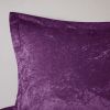 Full/Queen Velvet Comforter Set with Throw Pillow