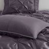 7 Piece Tufted Comforter Set Plum King