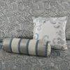 5 Piece Jacquard Bedspread Set with Throw Pillows Teal King