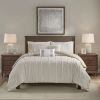 Full/Queen 3 Piece Cotton Yarn Dyed Duvet Cover Set