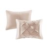 7 Piece Tufted Comforter Set Blush Full