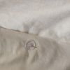 5 Piece Organic Cotton Oversized Comforter Cover Set w/removable insert Natural King/Cal King
