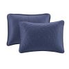Reversible Quilt Set Navy Full/Queen