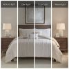 King 3 Piece Cotton Yarn Dyed Comforter Set