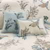 7 Piece Printed Cotton Twill Comforter Set Khaki King