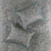 5 Piece Jacquard Bedspread Set with Throw Pillows Teal King