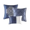 7 Piece Comforter Set Navy King