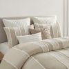 Full/Queen 3 Piece Striped Cotton Duvet Cover Set