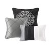 7 Piece Comforter Set Grey King