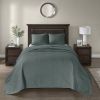 3 Piece Reversible Quilt Set Balsam Green Full/Queen