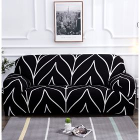 Elastic Universal Sofa Cover (Option: Black-235 300cm)