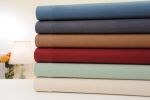 Bibb Home Solid Flannel 4 Piece Sheet Set