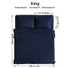 4pcs ultra-soft 85g sheet and pillowcase set, soft solid color, machine washable, suitable for all seasons, Christmas comfortable bedding set