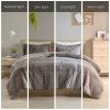 Twin/Twin XL Shaggy Long Fur Comforter Mini Set