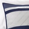 7 Piece Comforter Set Navy Queen