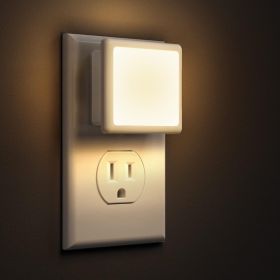 LED Night Lights Plug Into Wall 2 Pack Plug In Night Light (Option: WHITE)